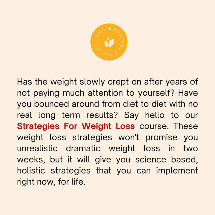 Strategies for Weight Loss