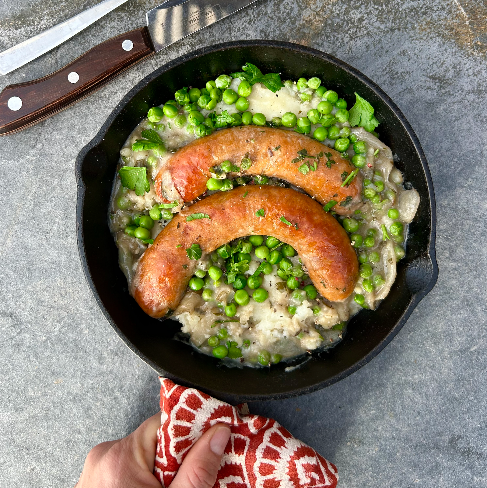 Bangers & mash with onion gravy (Serves 2) | The Good Farm Shop