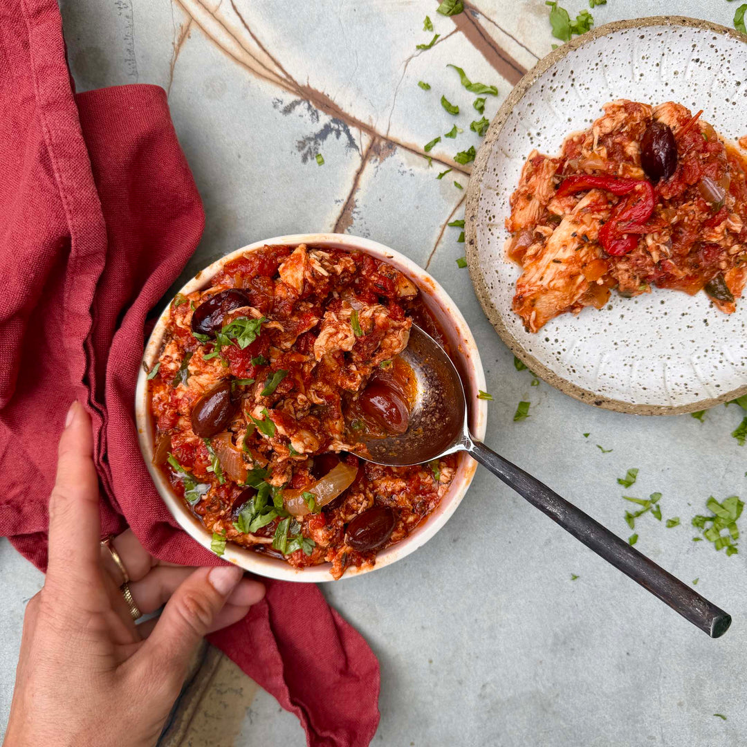 Pasture-Raised Chicken Cacciatore (Serves 2)